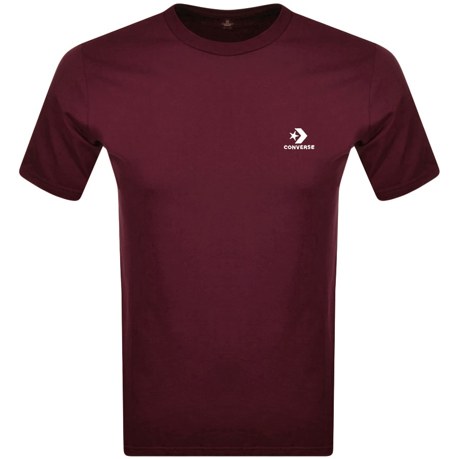 Alternative Image for ProductConverse Star Chevron Logo T Shirt Burgundy1
